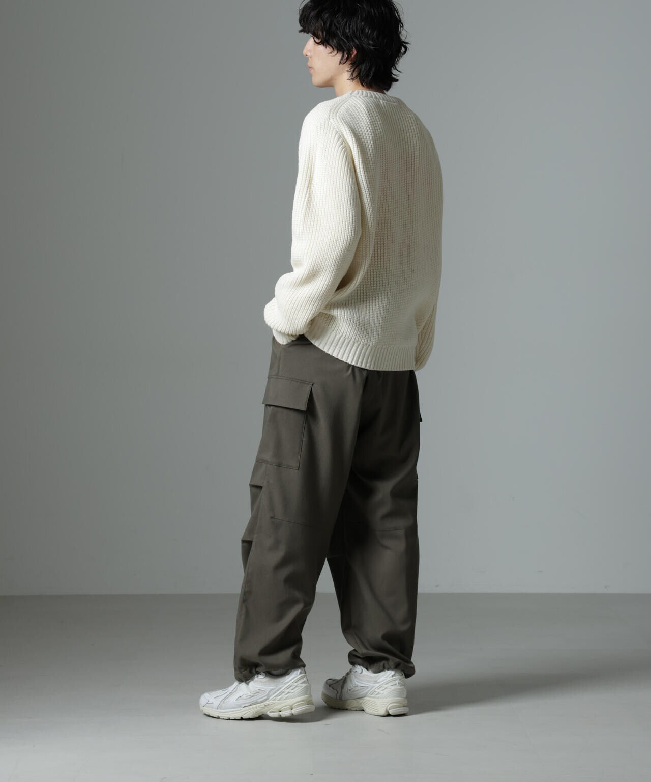 起毛ツイルカーゴパンツ
