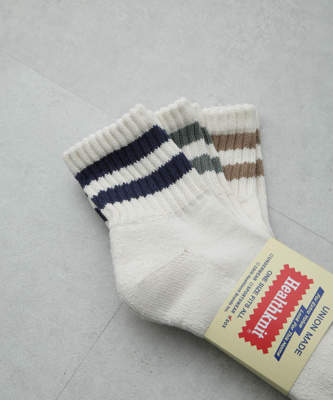 Healthknit/シンカーラインソックス 3足セット