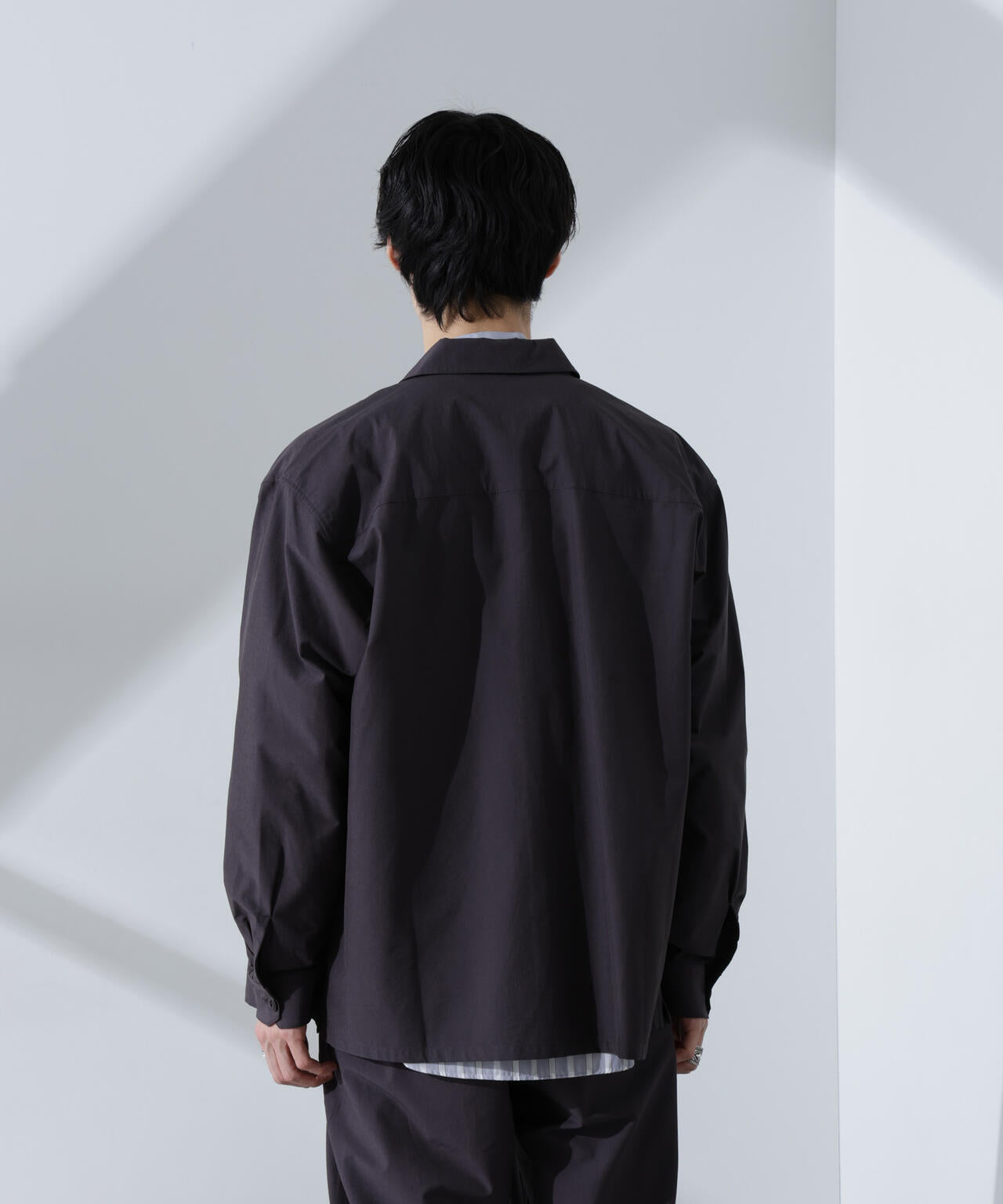 ストレッチワイドシャツブルゾン(セットアップ可)