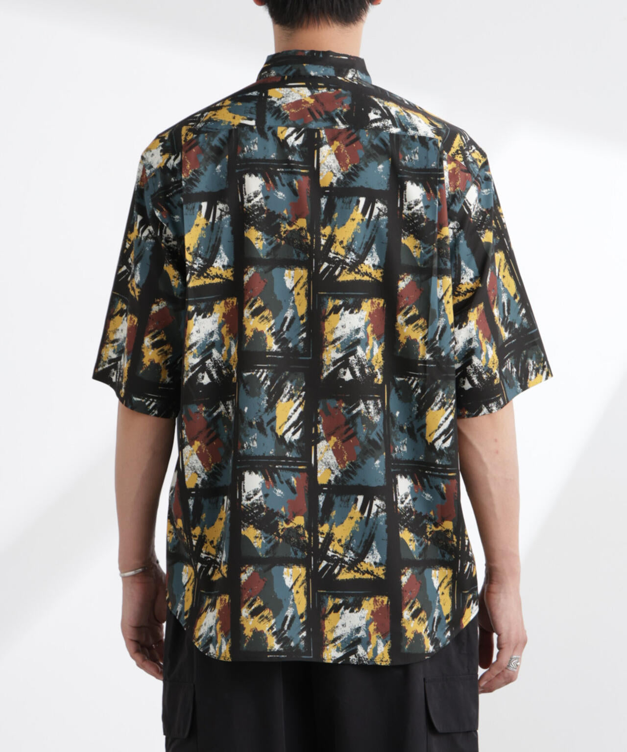 アート柄シャツ 半袖