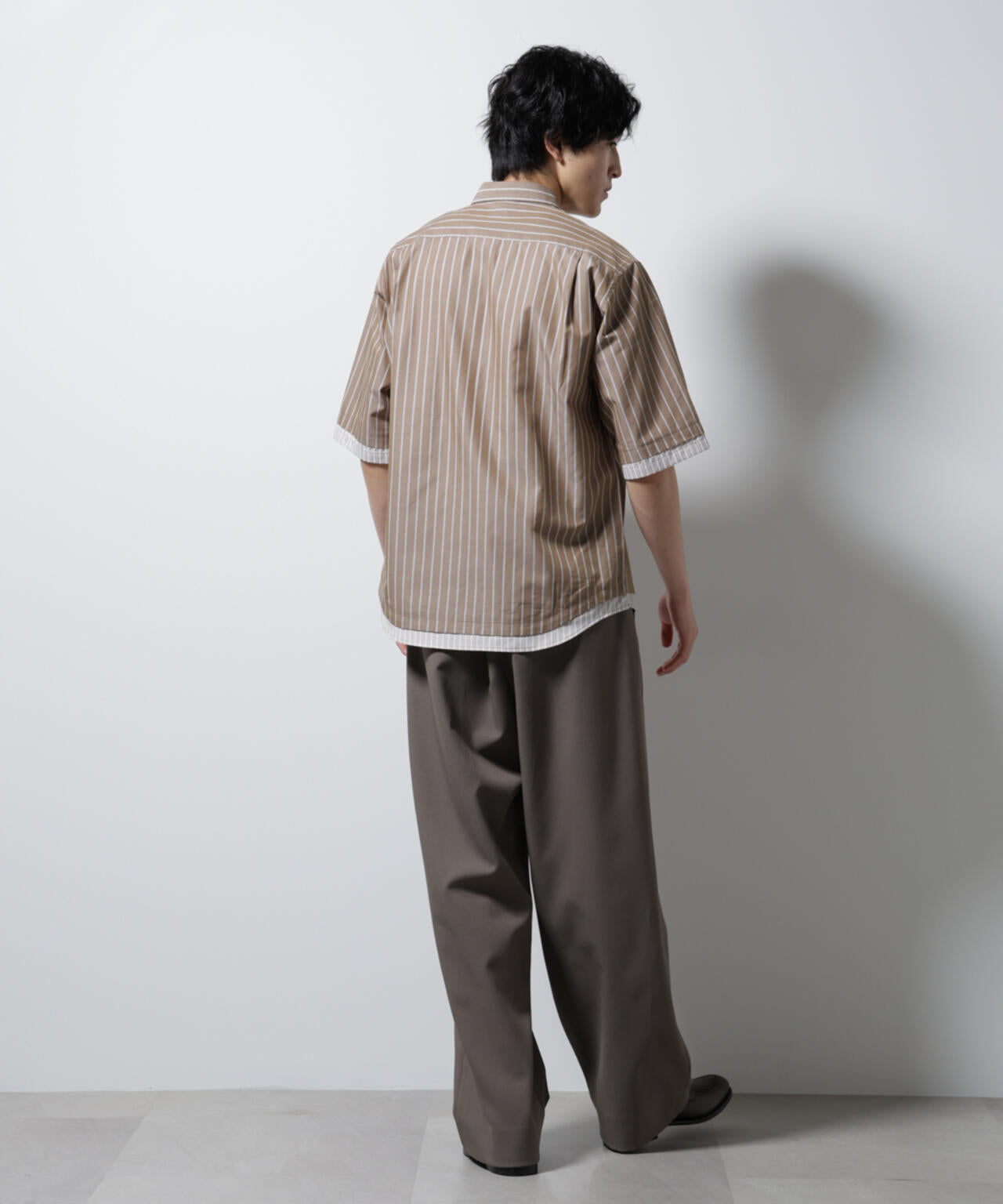 クレイジーストライプシャツ 半袖 1