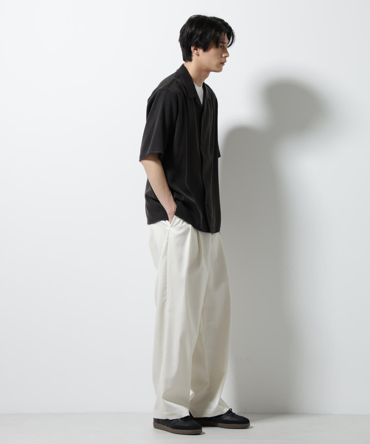 ハンドステッチリラックスシャツ 半袖