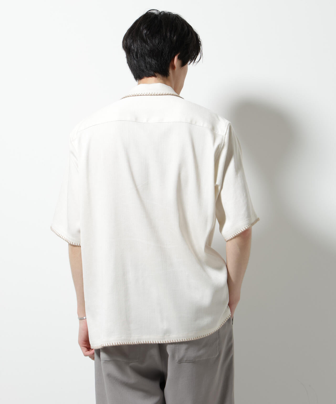 ハンドステッチリラックスシャツ 半袖