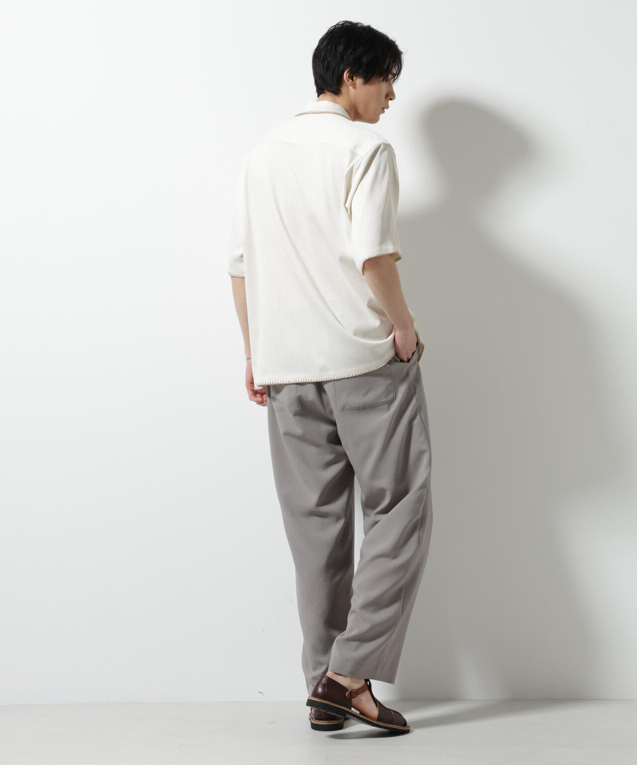ハンドステッチリラックスシャツ 半袖