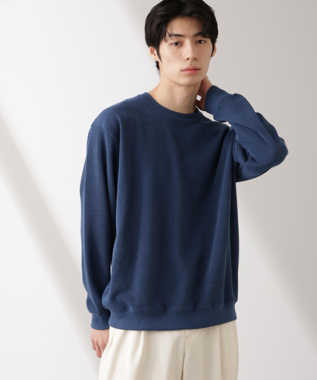 テックワッフルクルーネックTシャツ