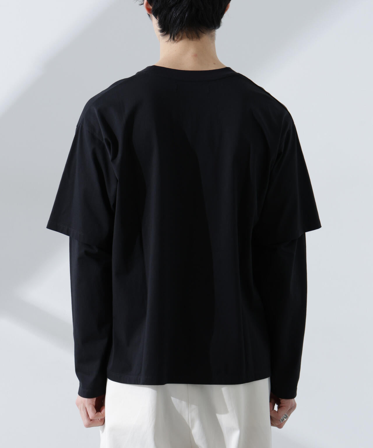 フェイクレイヤードTシャツ 長袖
