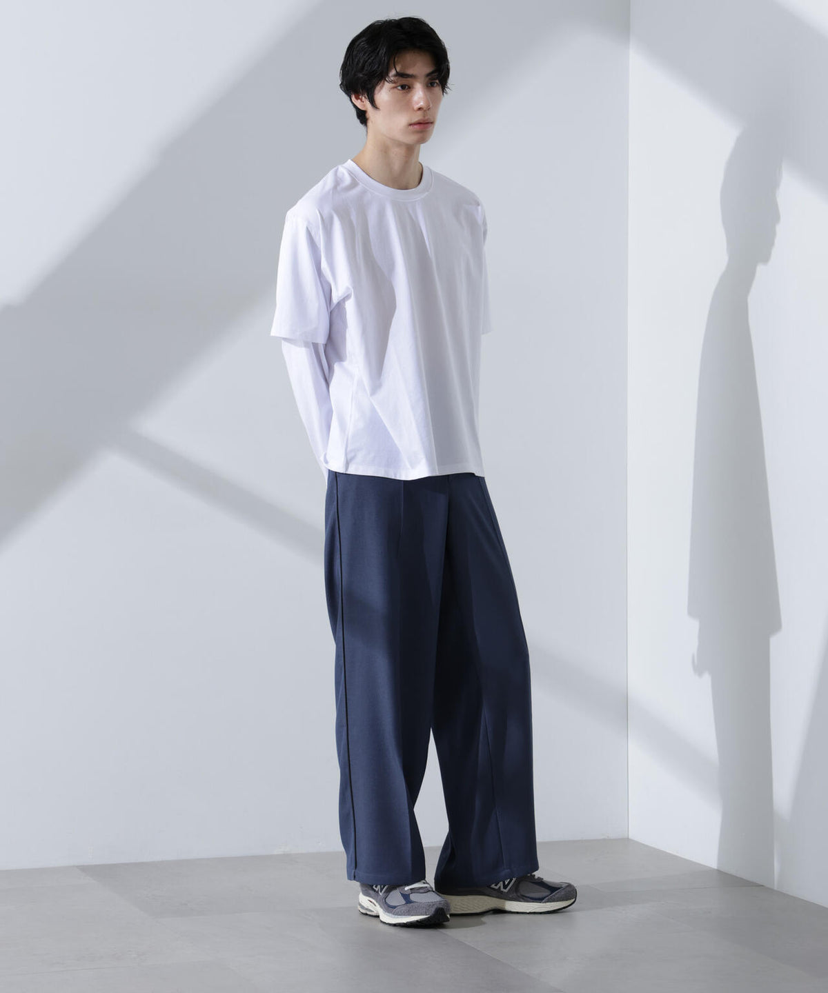 フェイクレイヤードTシャツ 長袖