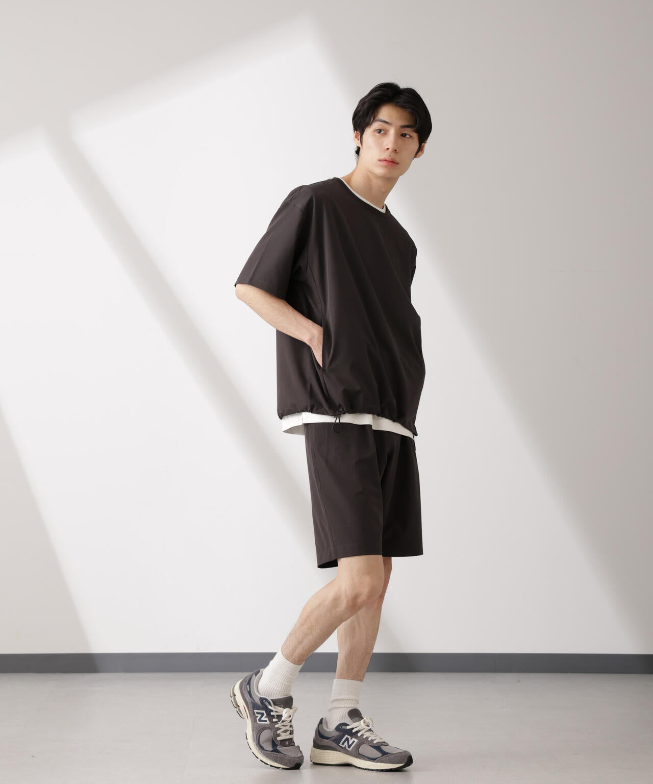 ライトウェイトストレッチ プルオーバー半袖(セットアップ可)