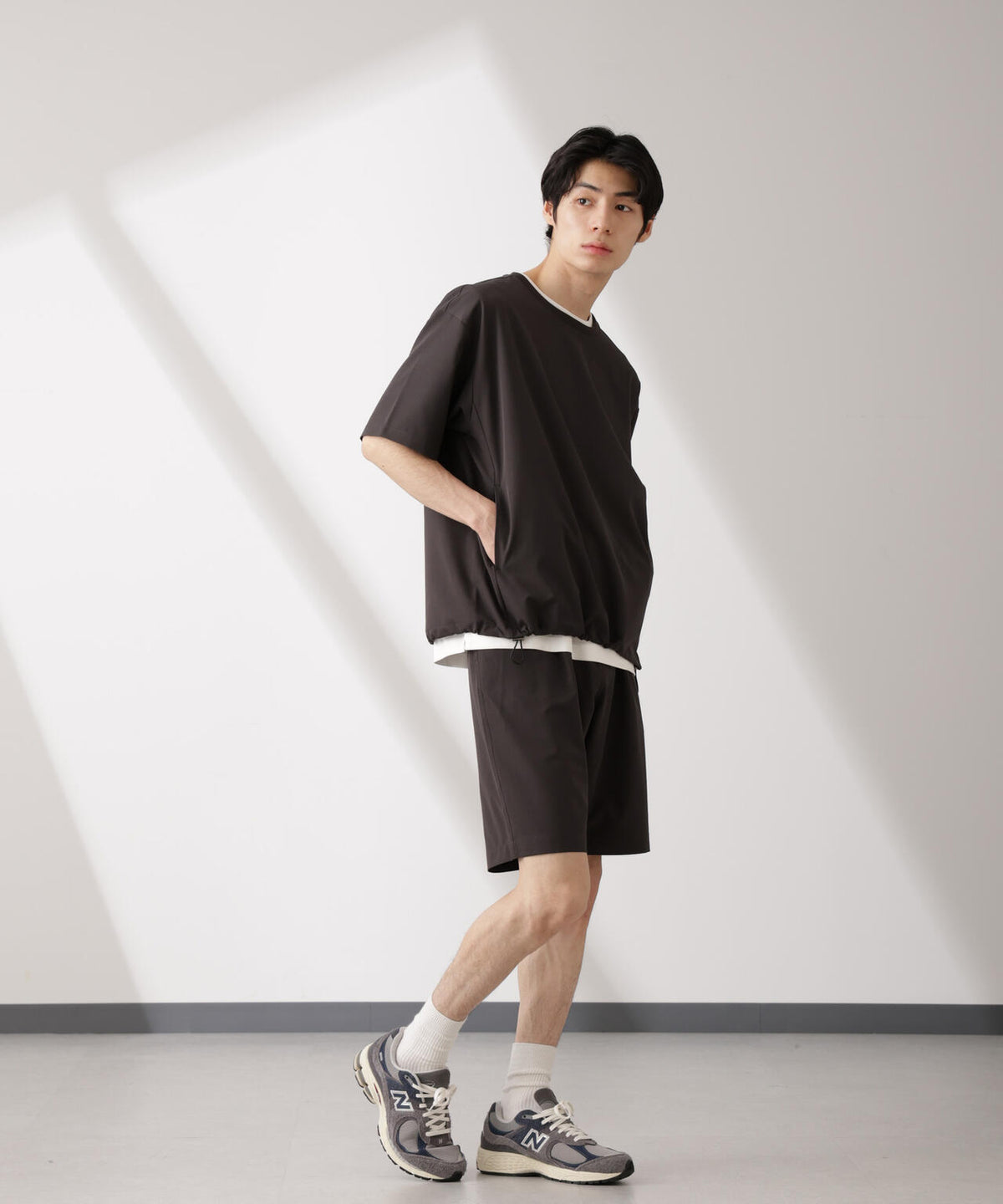 ライトウェイトストレッチ プルオーバー半袖(セットアップ可)