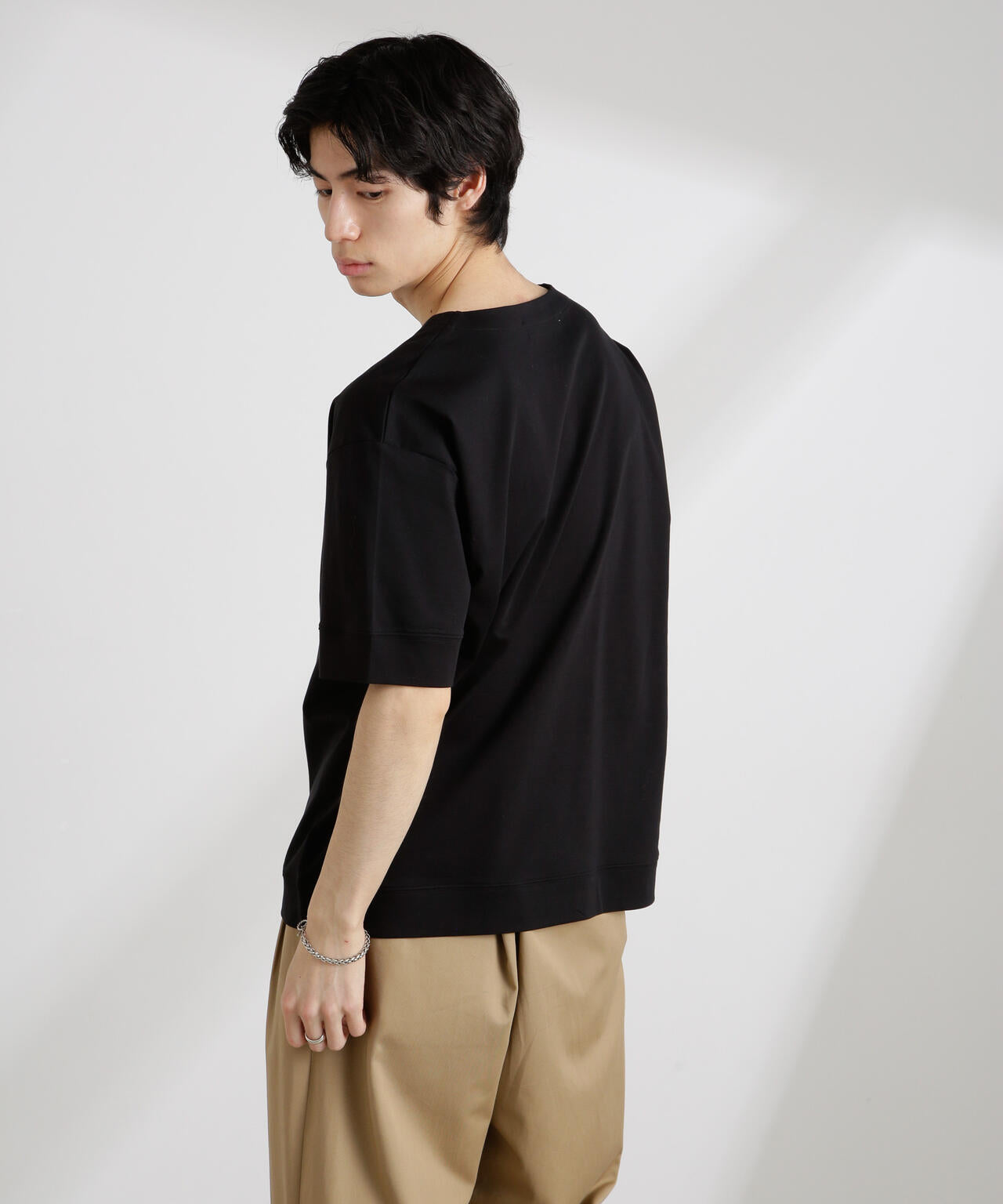50/-シルケットスムースキーネックTシャツ