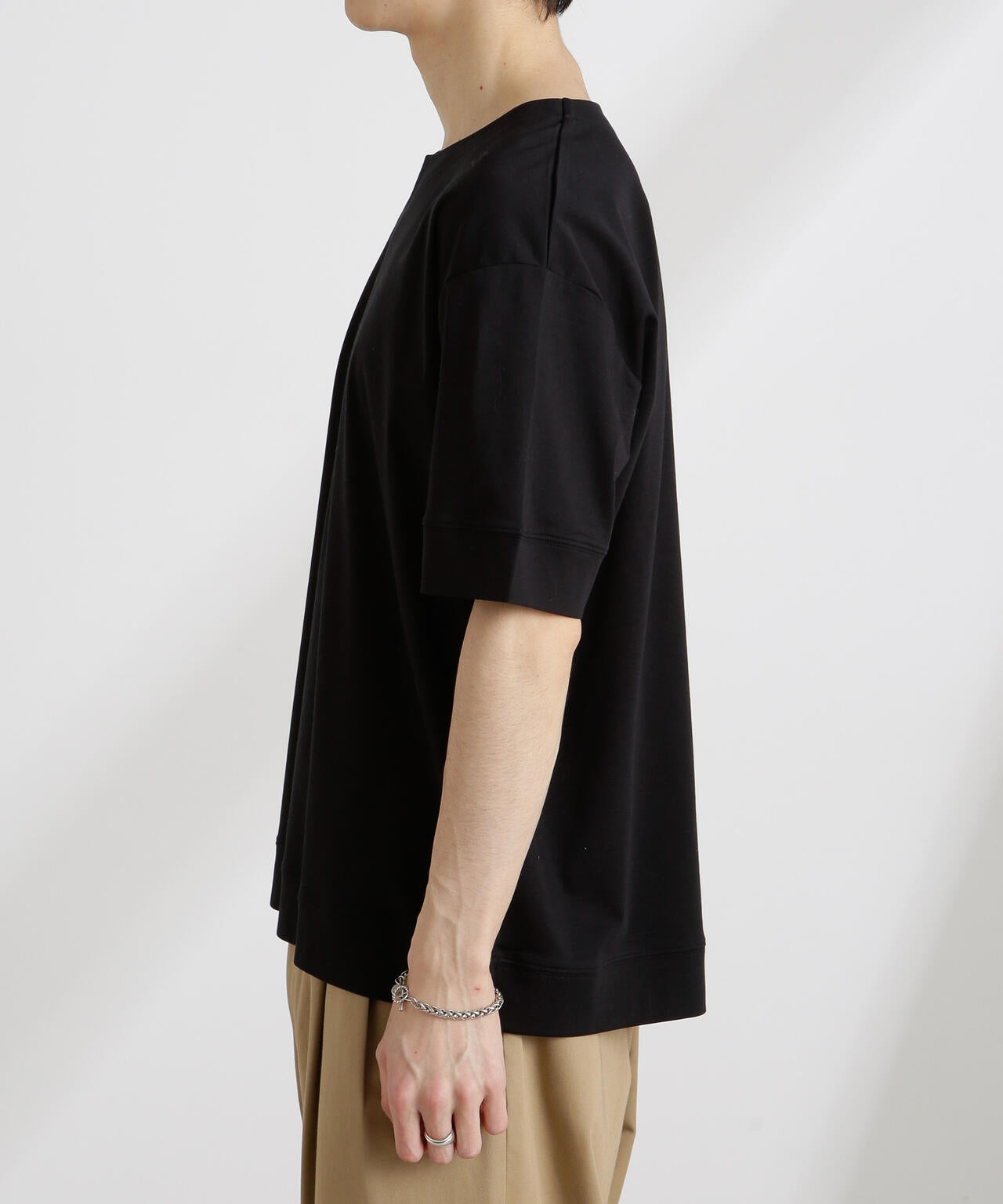 50/-シルケットスムースキーネックTシャツ