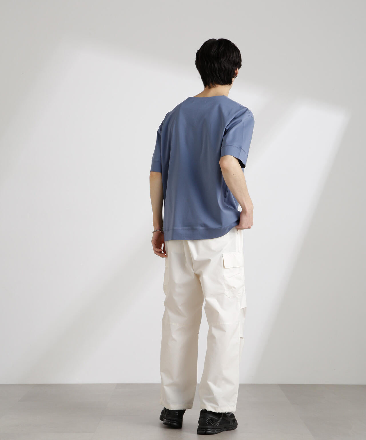 50/-シルケットスムースキーネックTシャツ