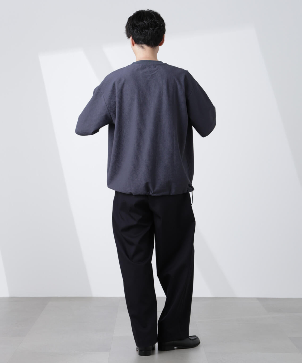 シルケットサッカーワイドTシャツ 半袖