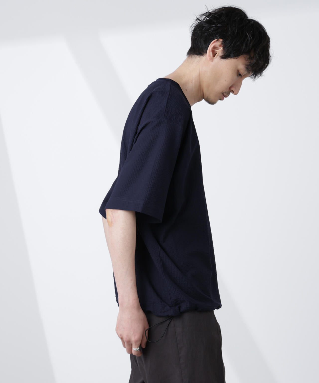 シルケットサッカーワイドTシャツ 半袖