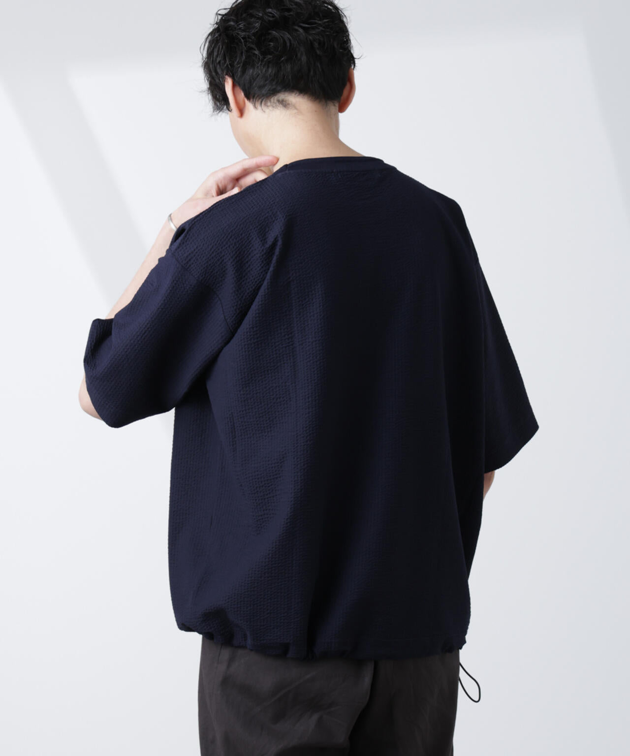 シルケットサッカーワイドTシャツ 半袖