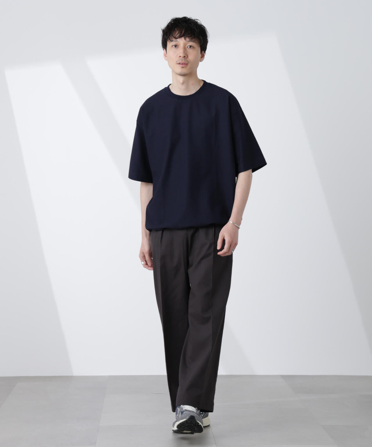 シルケットサッカーワイドTシャツ 半袖