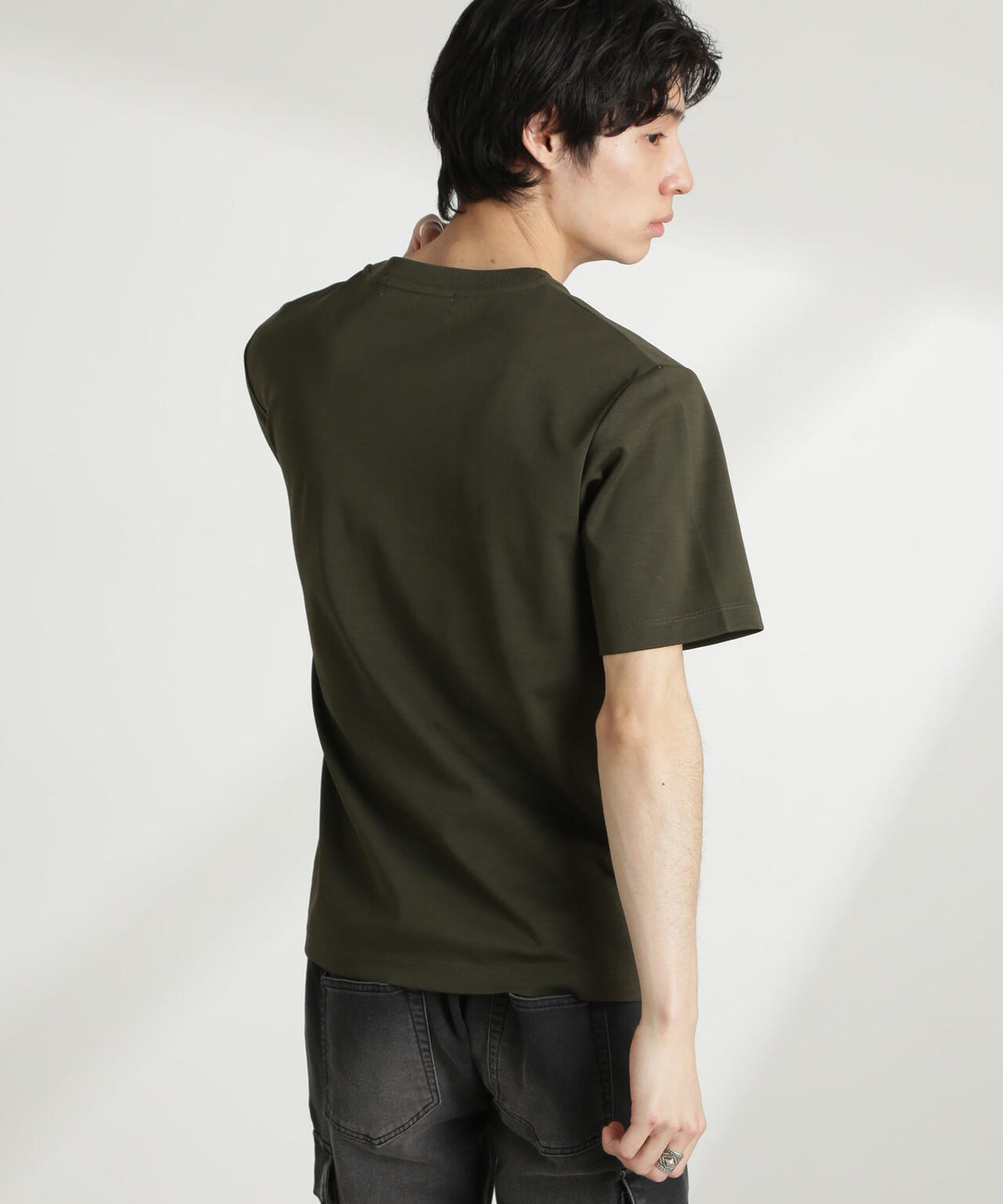 ダブルスムースクルーネックTシャツ 半袖