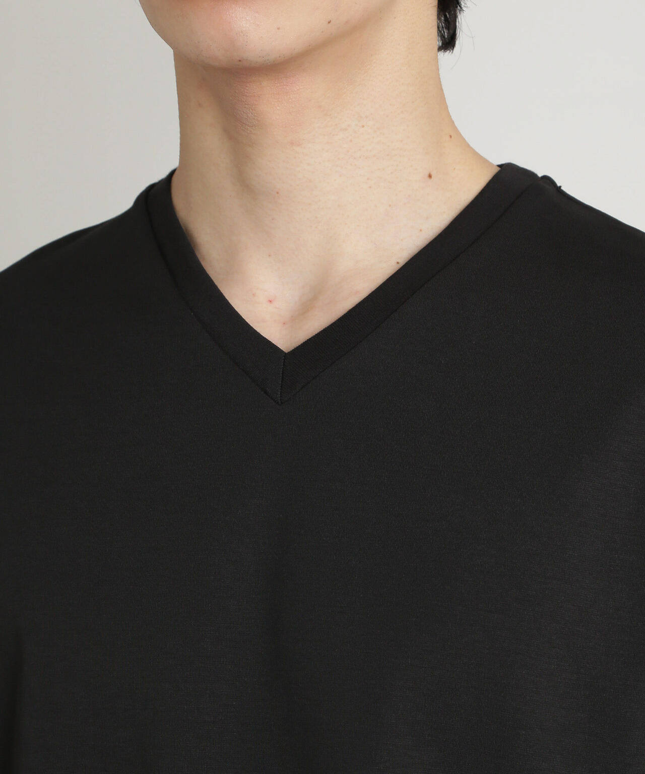 ダブルスムースVネックTシャツ 半袖