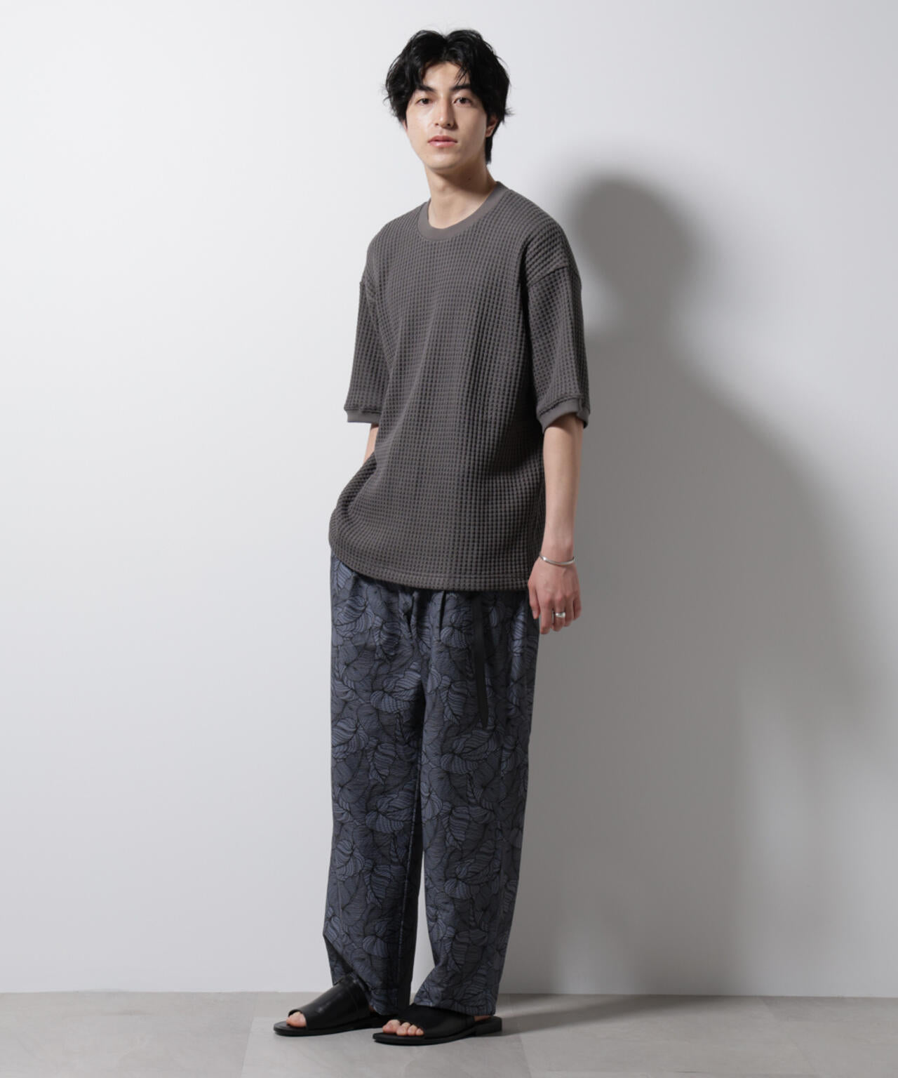 オニワッフルビッグTシャツ 五分袖