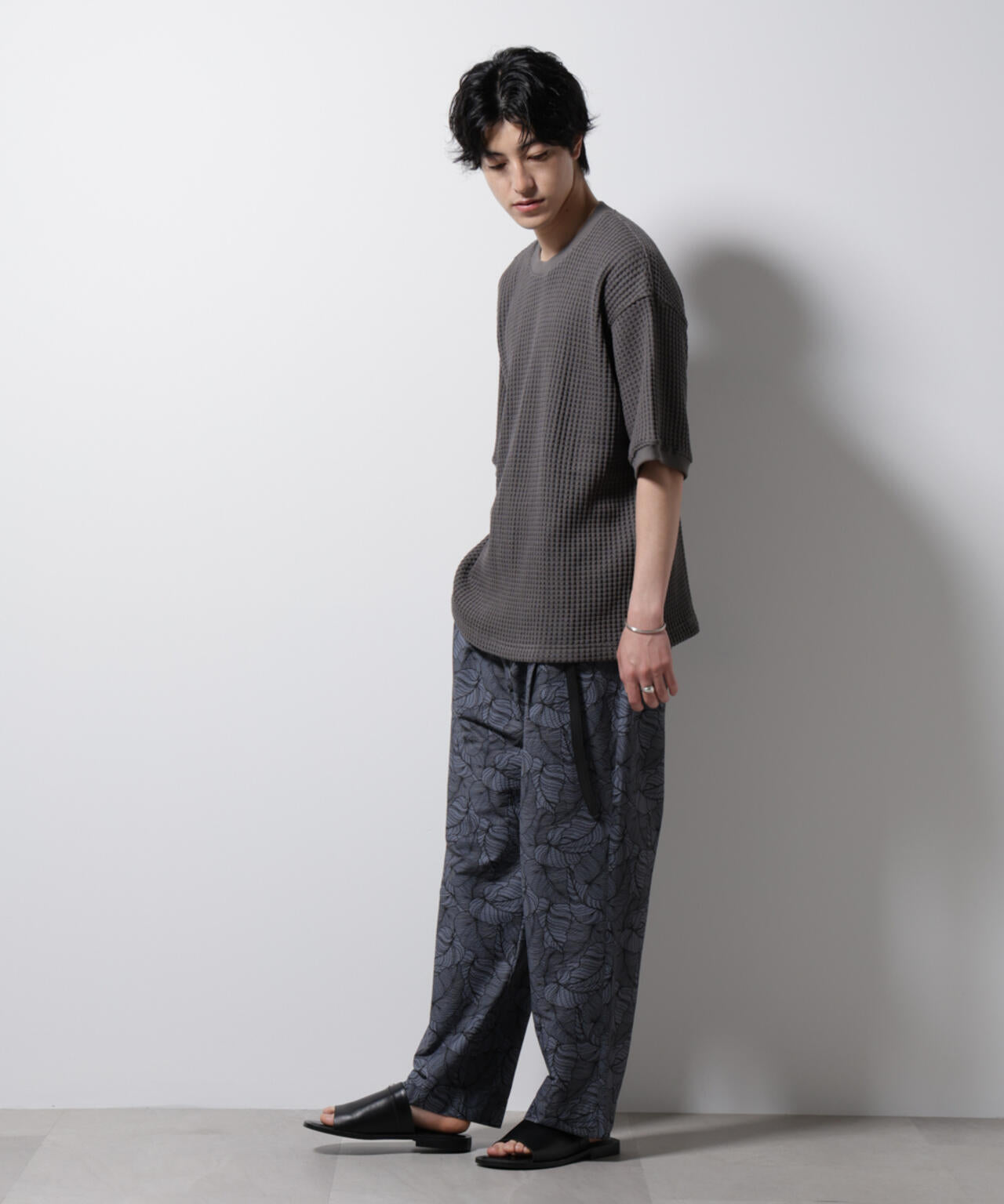 オニワッフルビッグTシャツ 五分袖