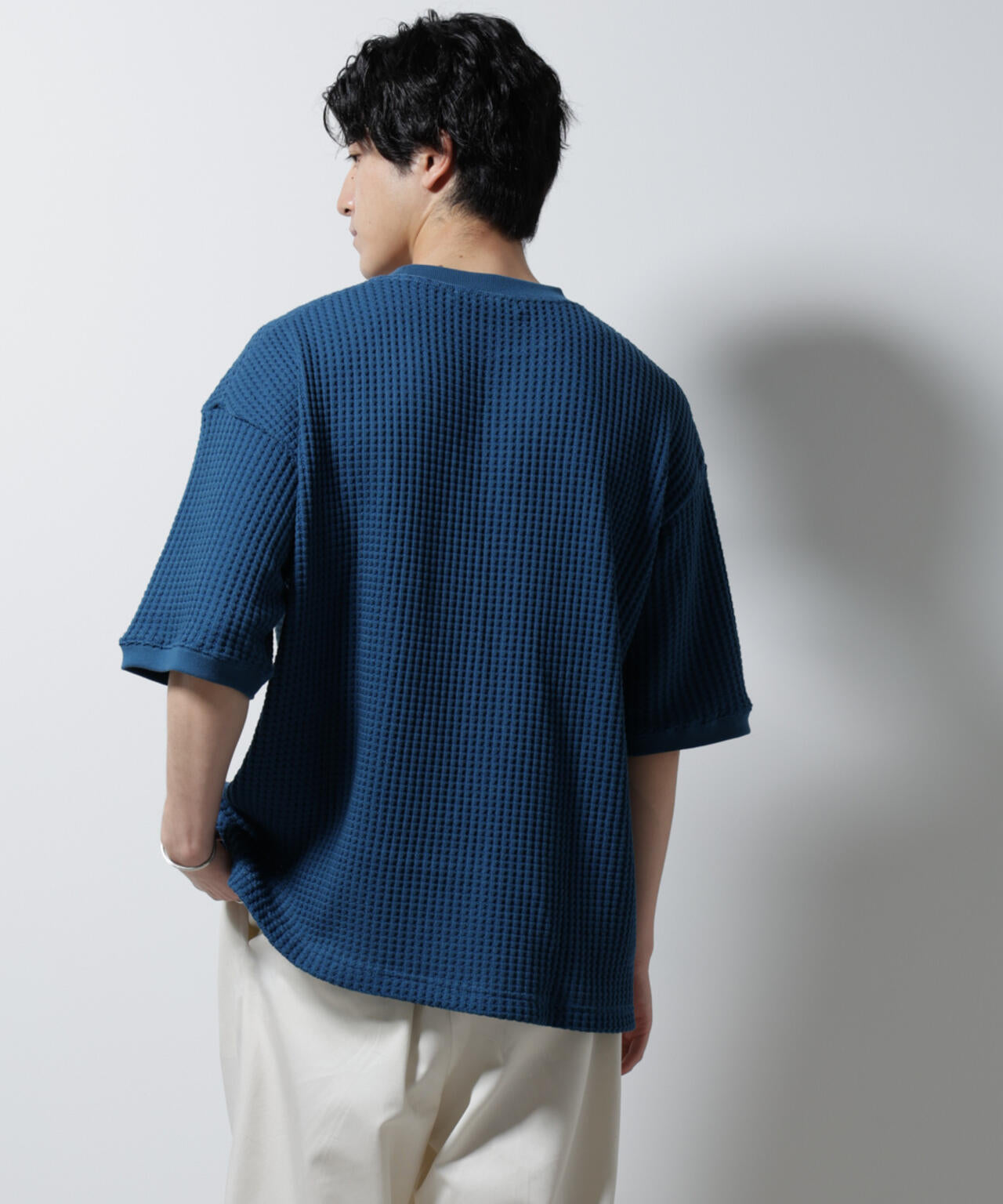 オニワッフルビッグTシャツ 五分袖
