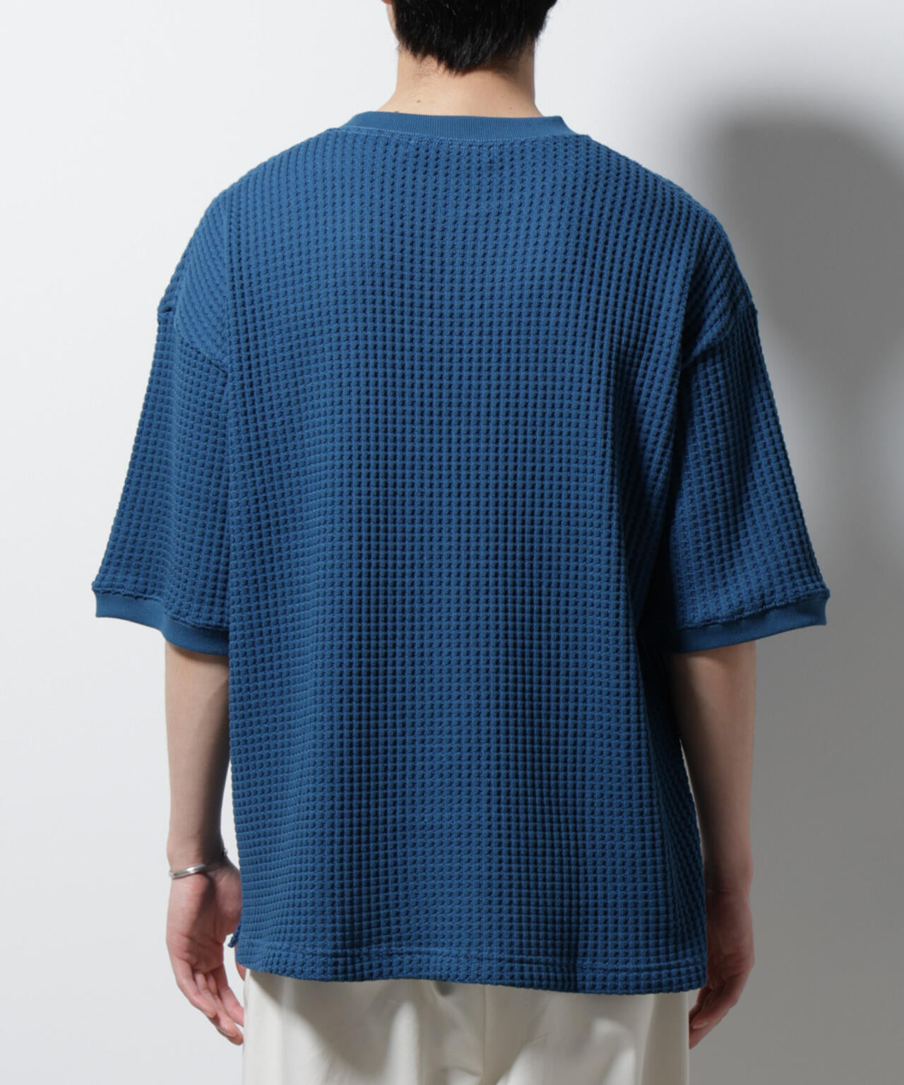 オニワッフルビッグTシャツ 五分袖