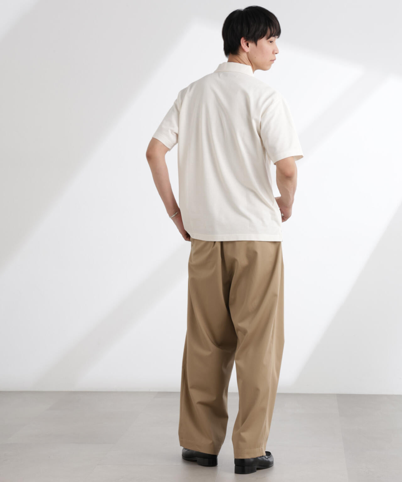 ナノベア鹿の子ポロシャツ 半袖