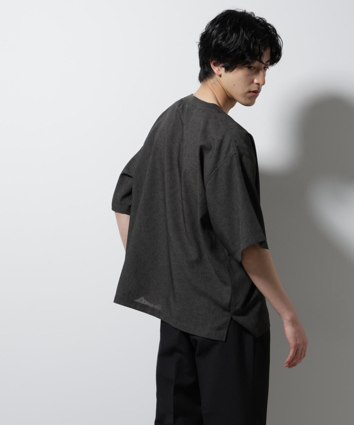 テックリネン布帛Tシャツ 半袖