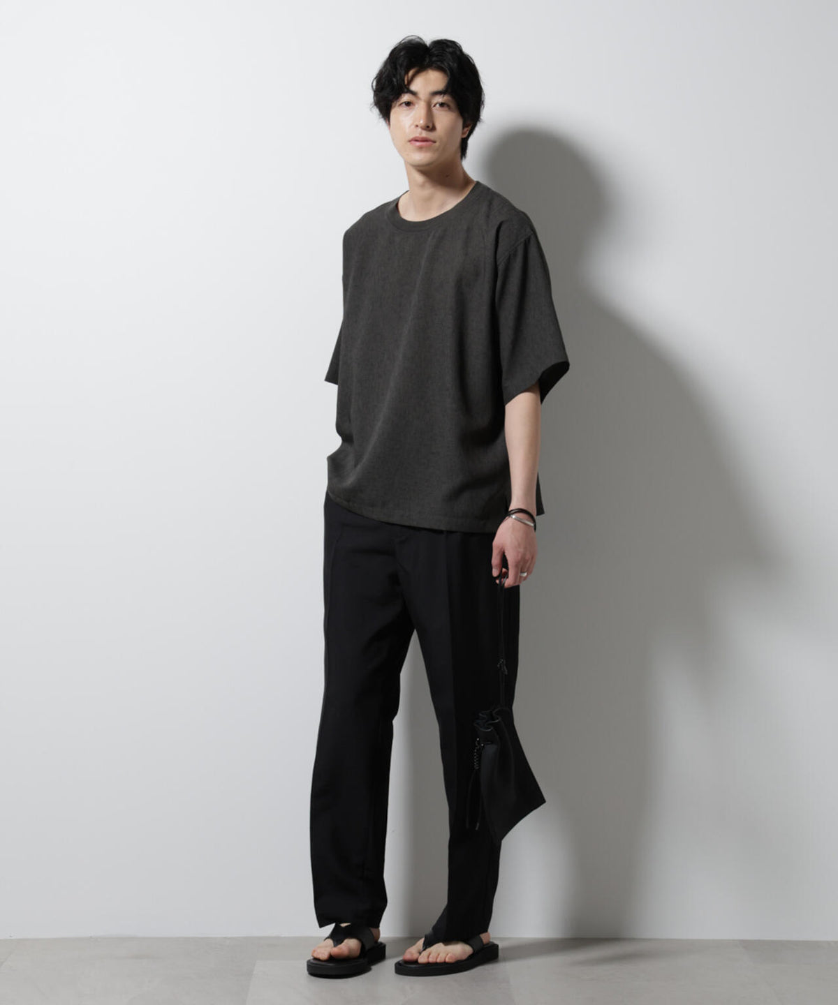 テックリネン布帛Tシャツ 半袖