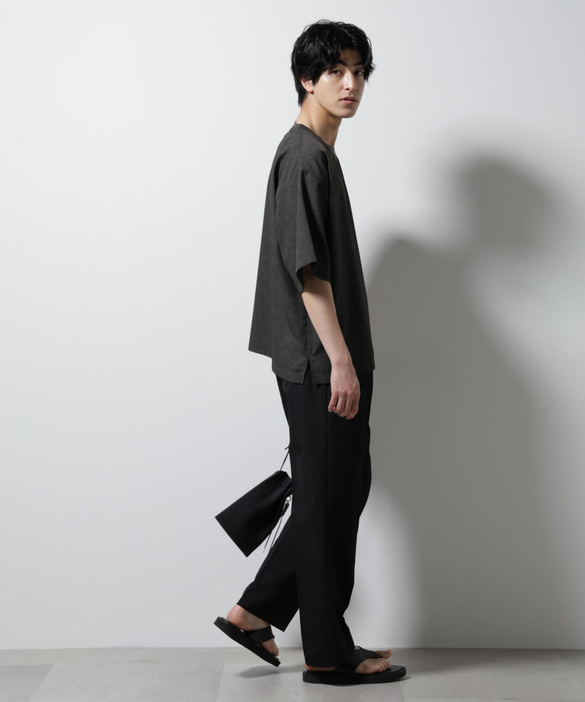 テックリネン布帛Tシャツ 半袖