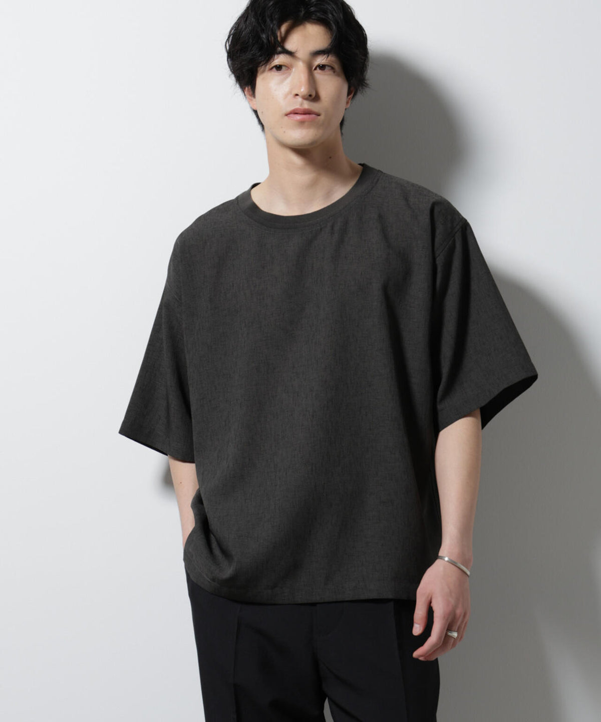テックリネン布帛Tシャツ 半袖