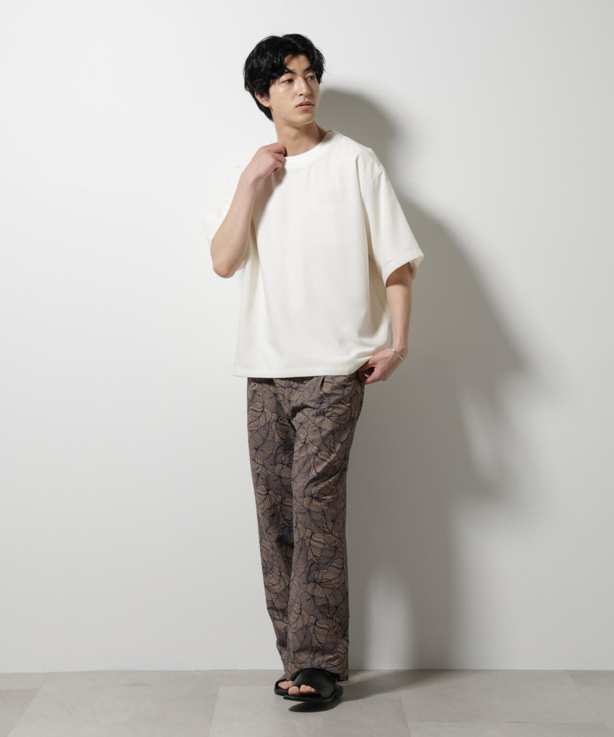 テックリネン布帛Tシャツ 半袖