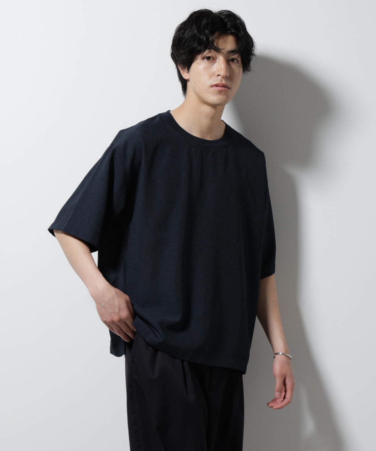 テックリネン布帛Tシャツ 半袖