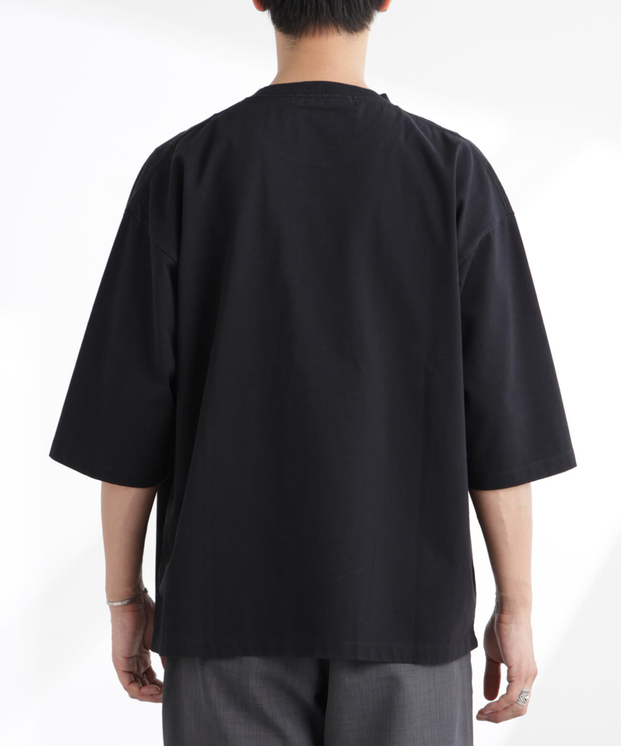 ルーズフィットワイドスリーブTシャツ 7分袖