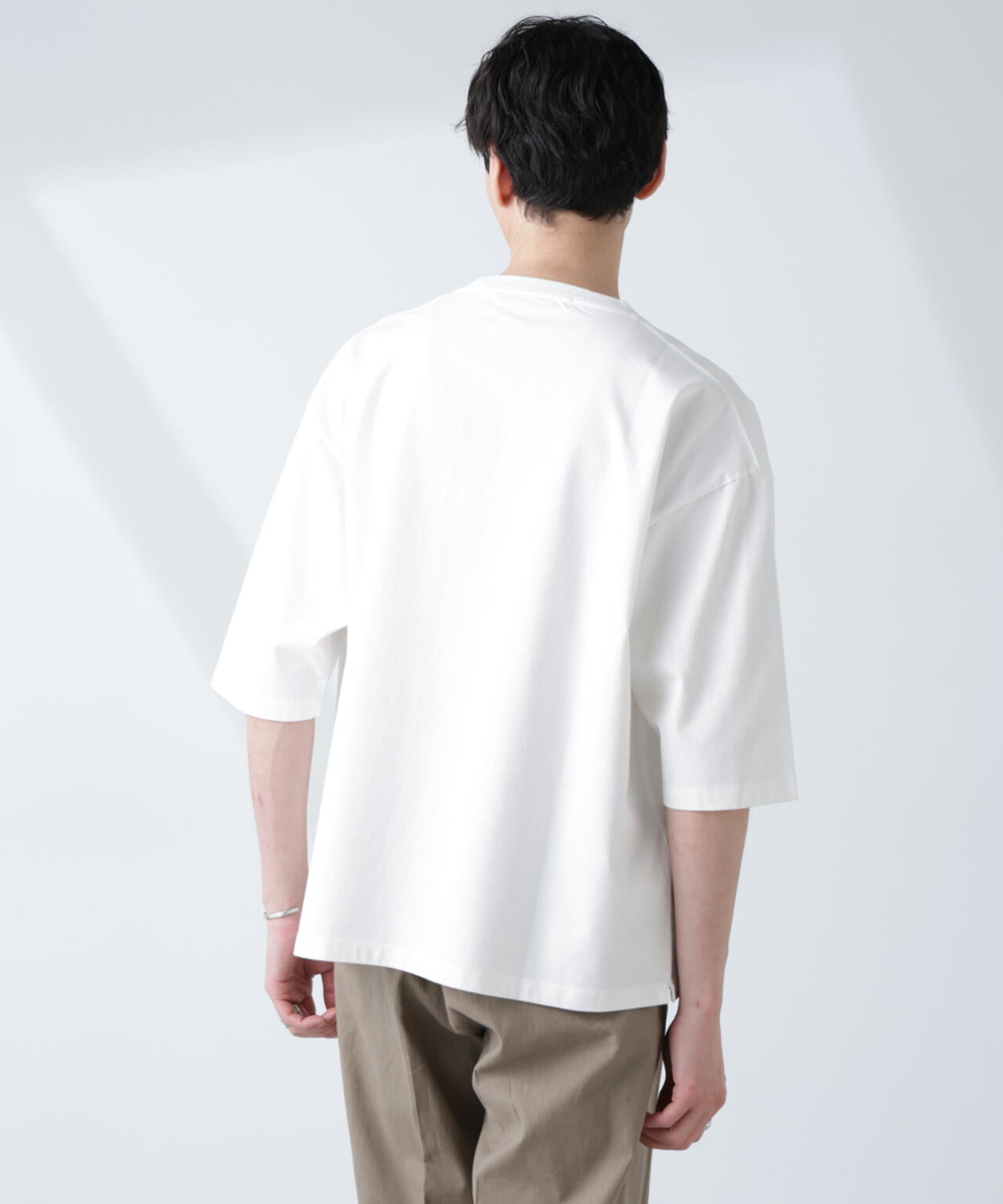 ルーズフィットワイドスリーブTシャツ 7分袖