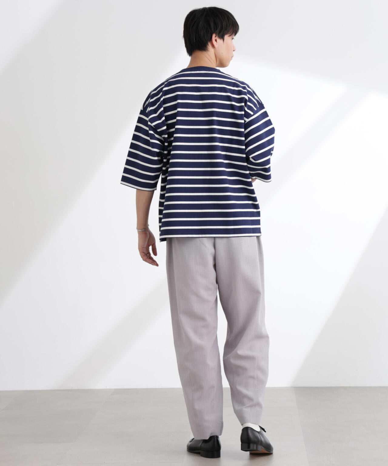 ルーズフィットワイドスリーブTシャツ 7分袖