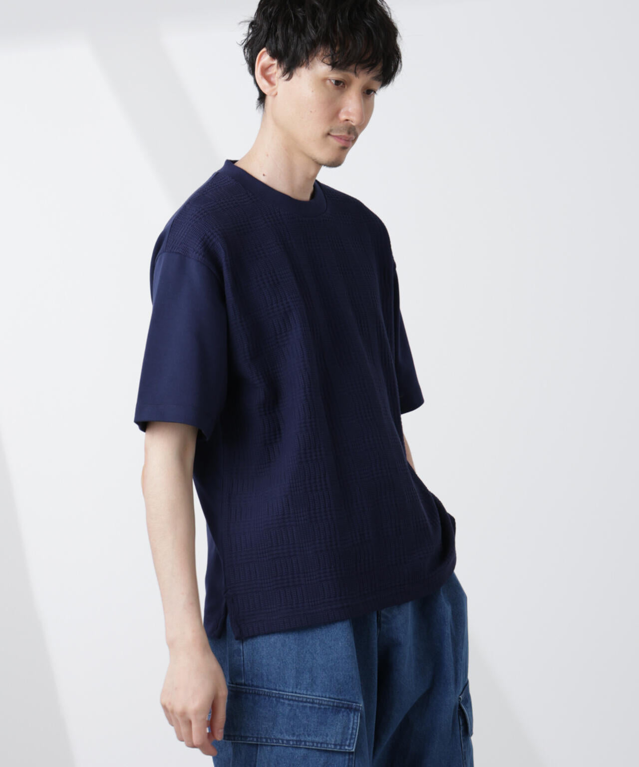 リンクスジャガードコンビTシャツ
