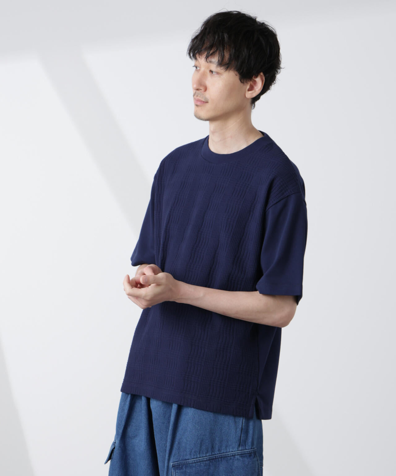 リンクスジャガードコンビTシャツ