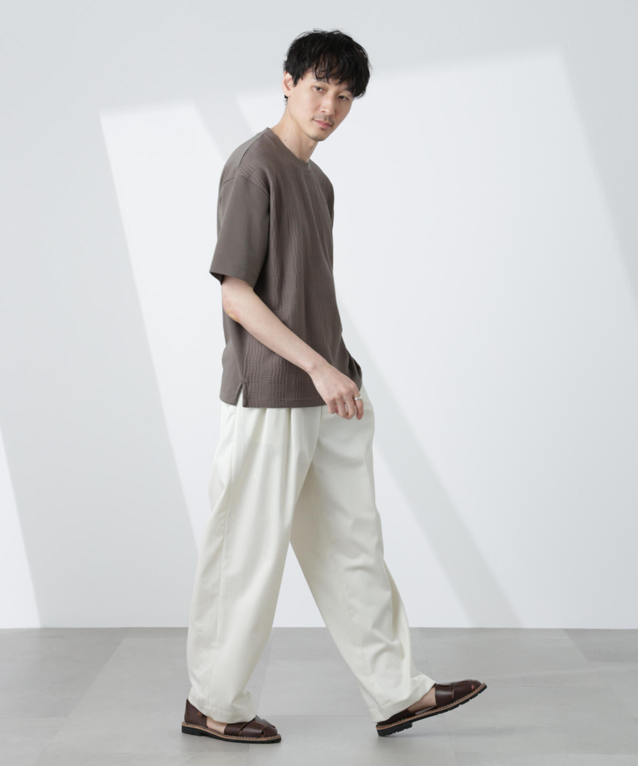 リンクスジャガードコンビTシャツ