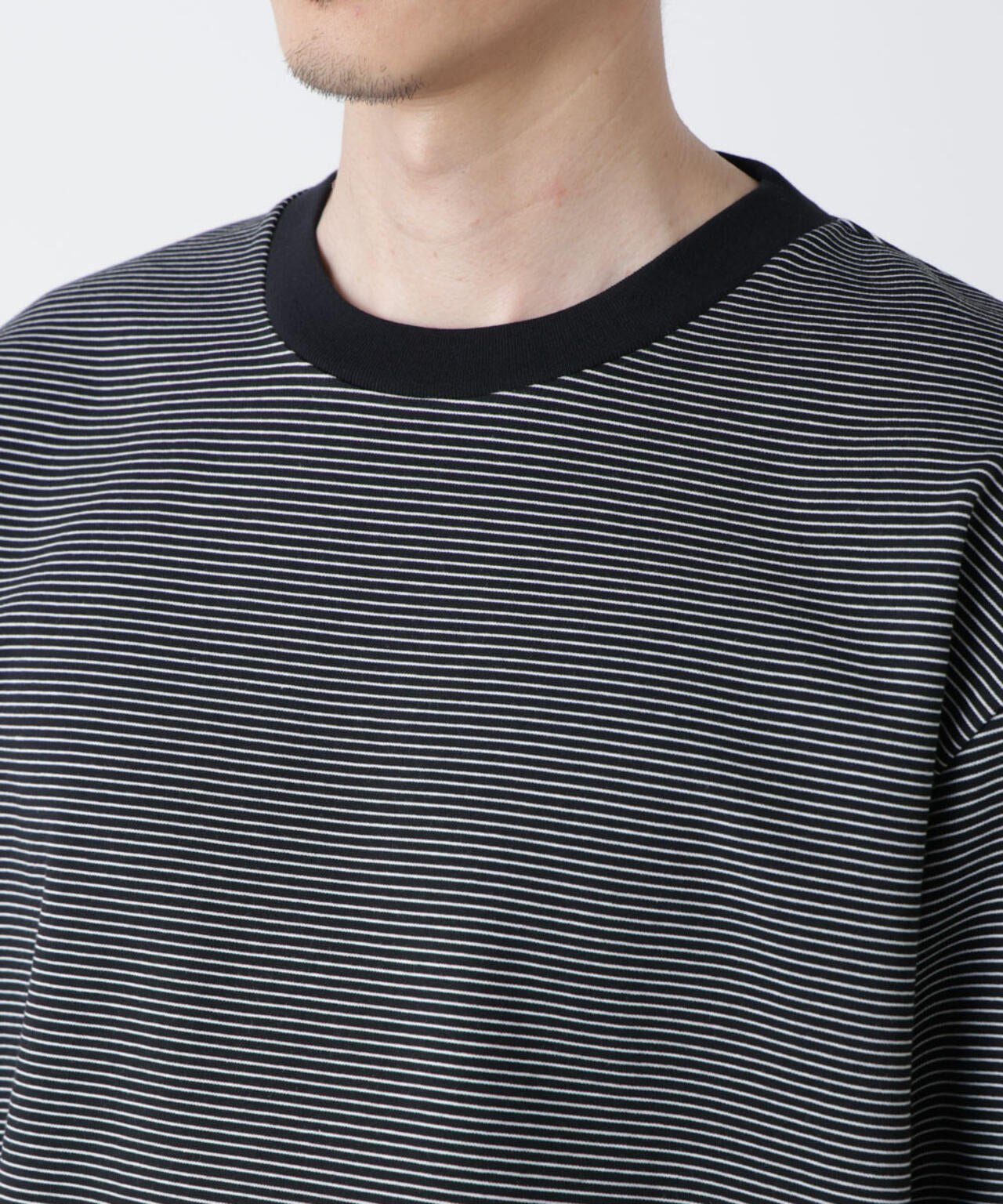ワイドシルエットボーダーTシャツ
