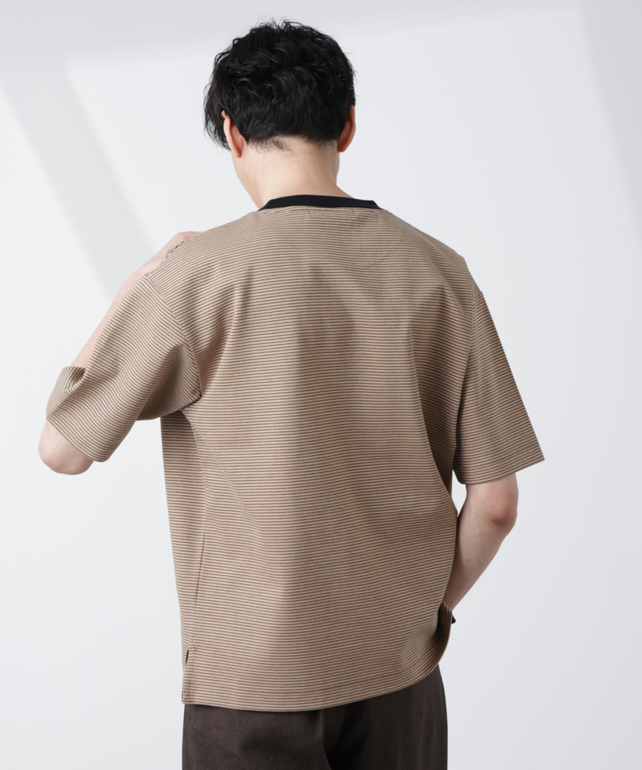 ワイドシルエットボーダーTシャツ