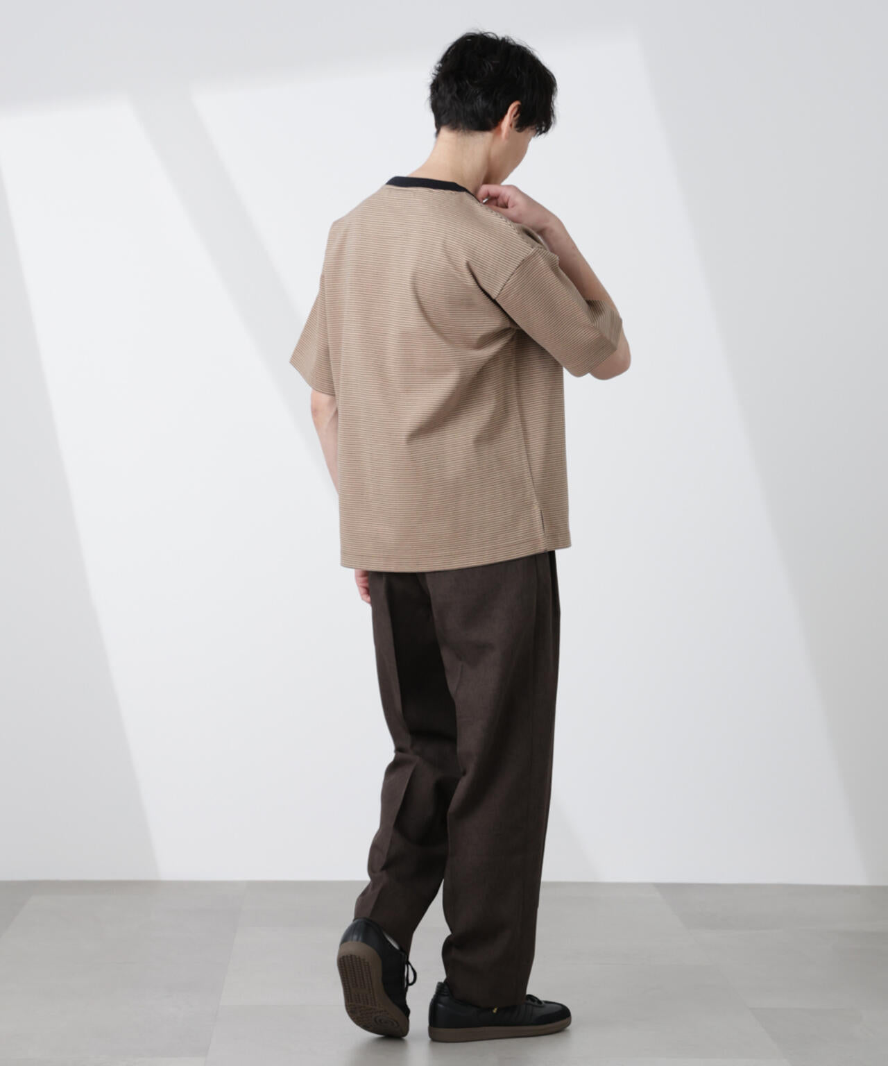 ワイドシルエットボーダーTシャツ