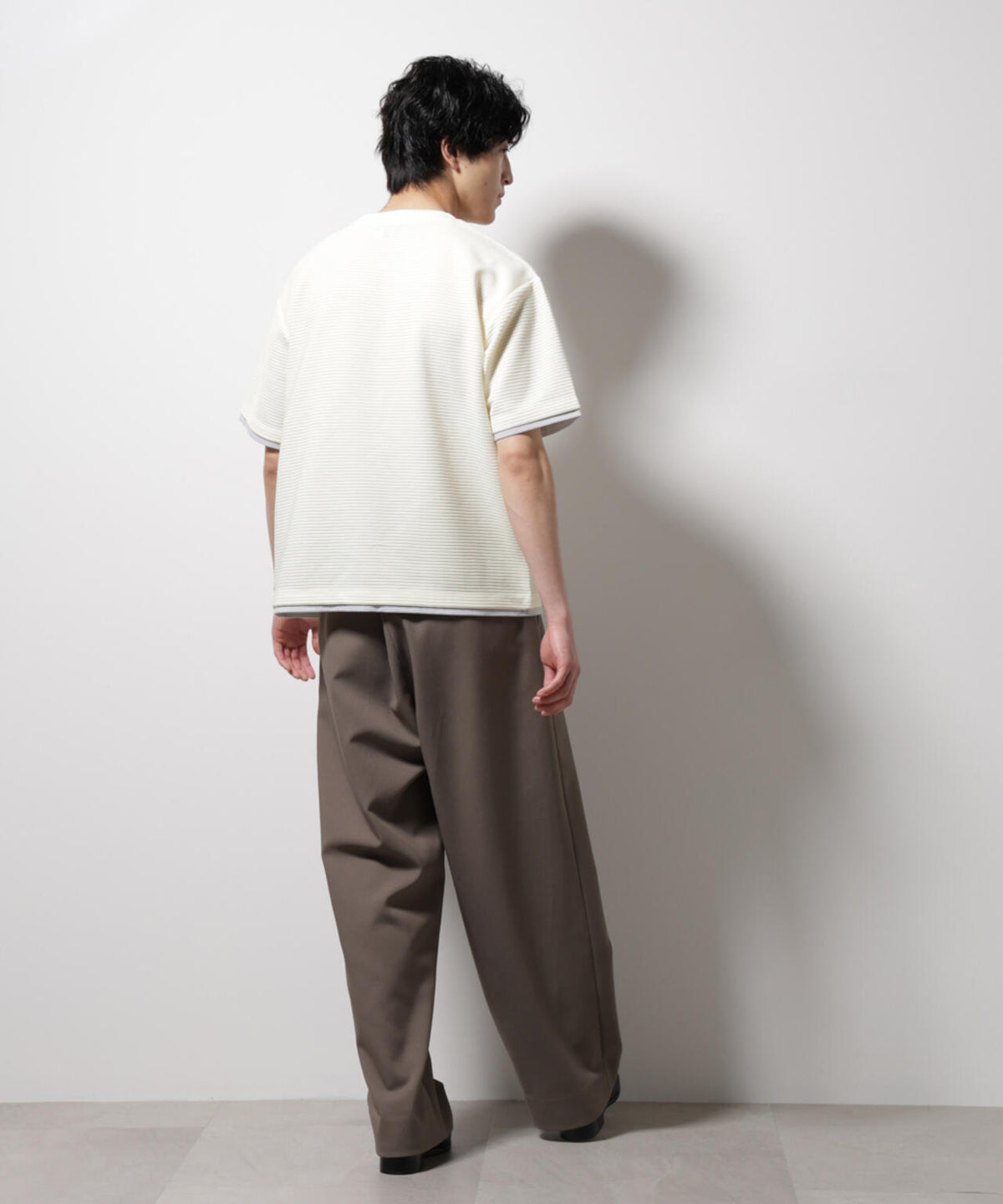 ガーターフェイクレイヤードTシャツ 半袖