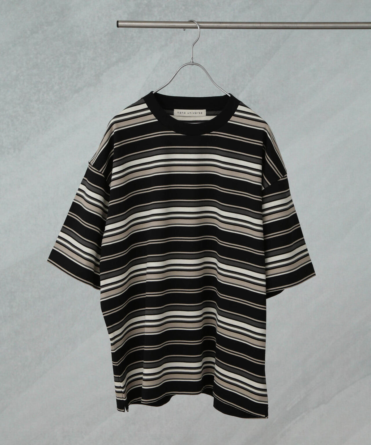 マルチボーダーリラックスTシャツ 半袖