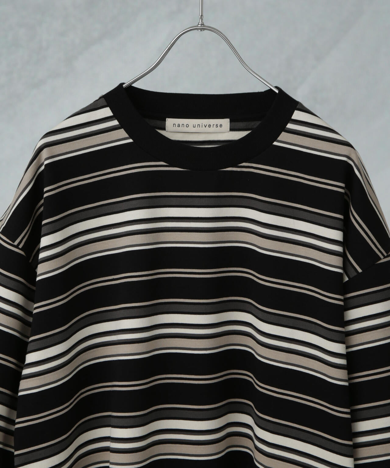 マルチボーダーリラックスTシャツ 半袖