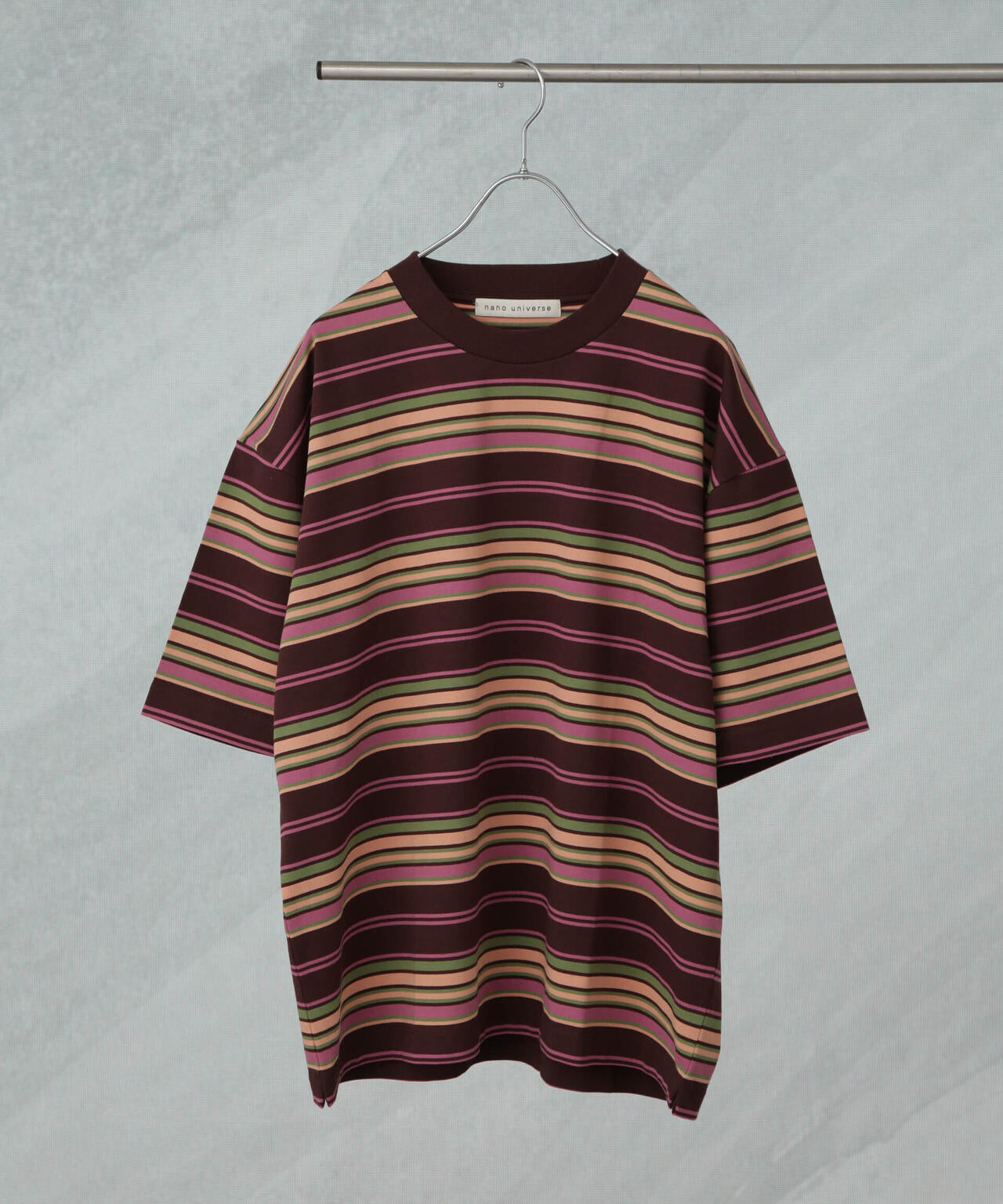 マルチボーダーリラックスTシャツ 半袖