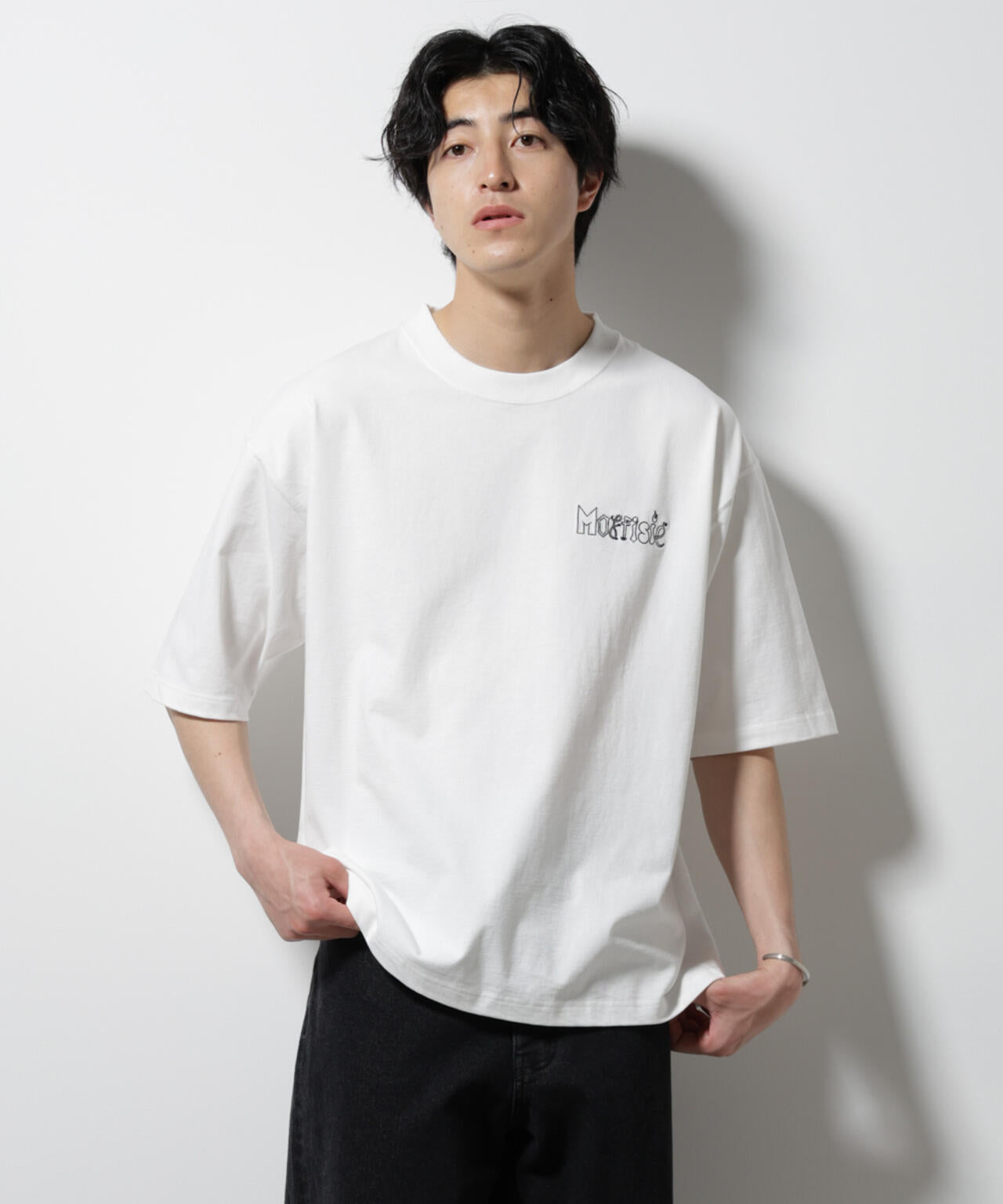 「MOFFISIE」オリジナル刺繍プリント Tシャツ 半袖