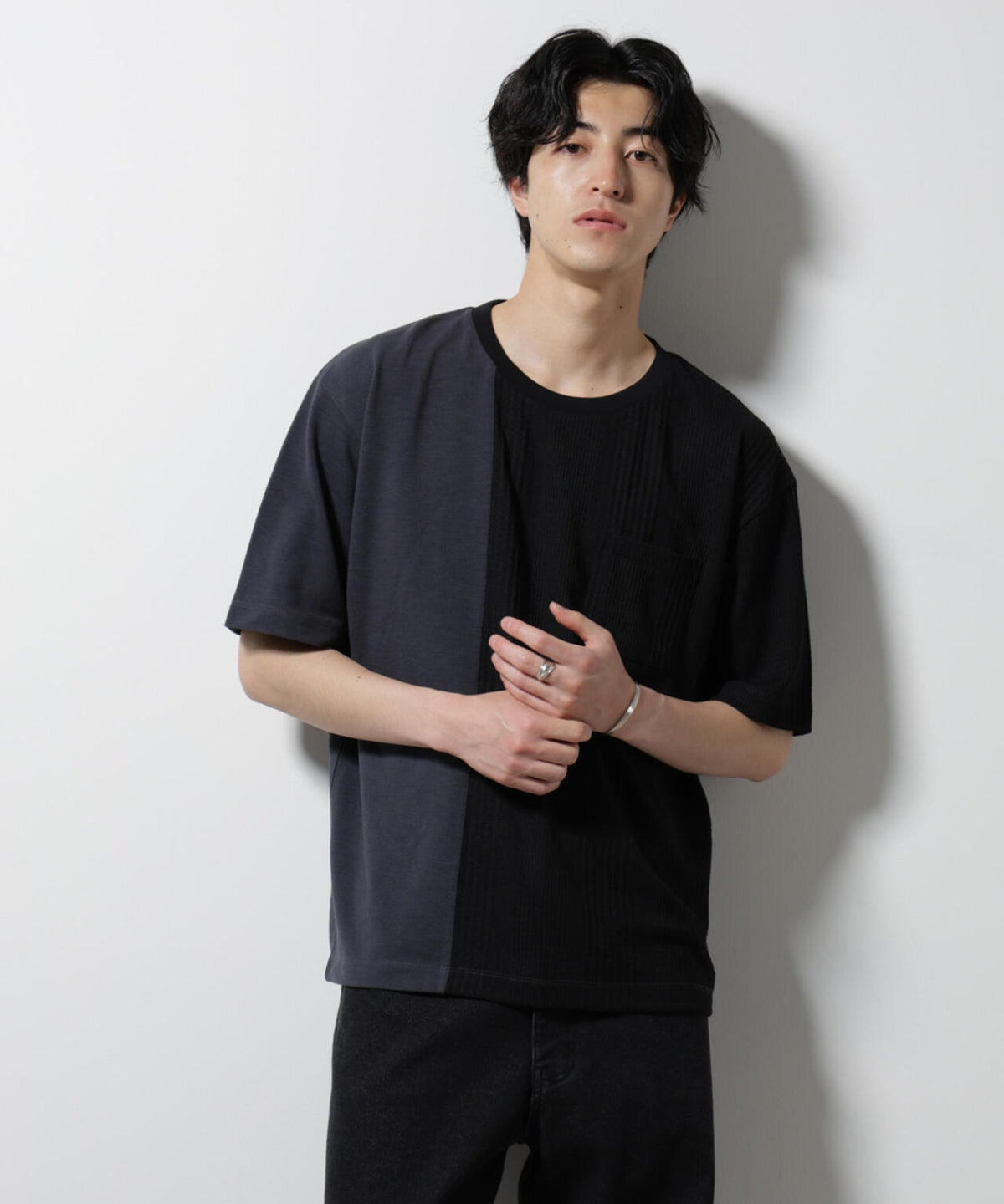 リンクスカノコ コンビTシャツ 半袖