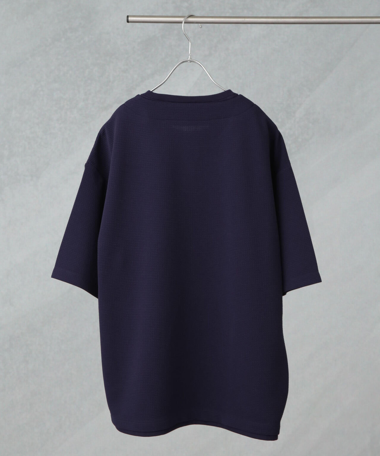 フェイクレイヤードキーネックTシャツ 半袖