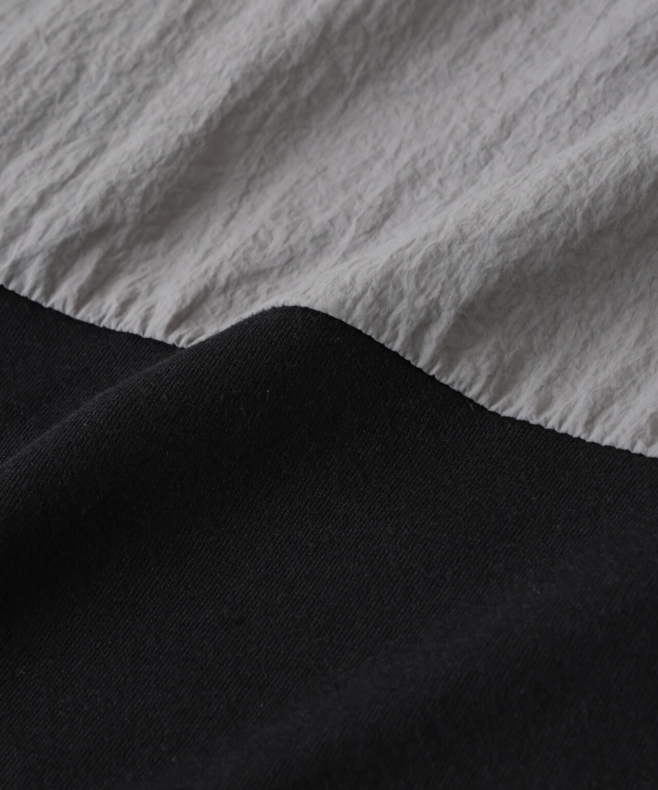 リラックス異素材ボーダーTシャツ 半袖